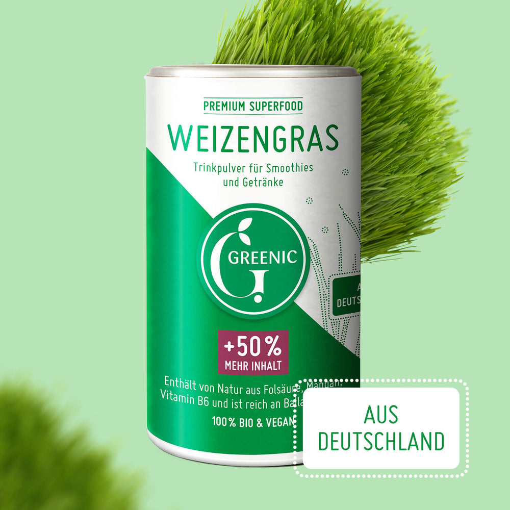 Weizengras Pulver aus Deutschland 150 g