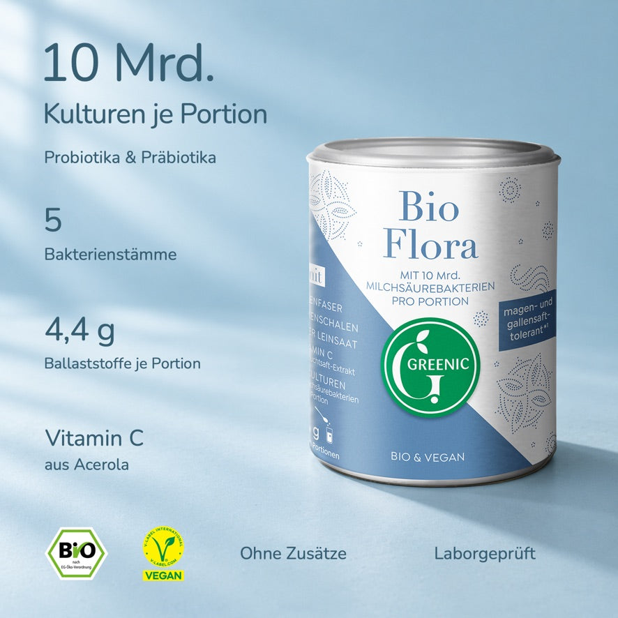 Bio Flora, mit Präbiotika & Probiotika, 126g