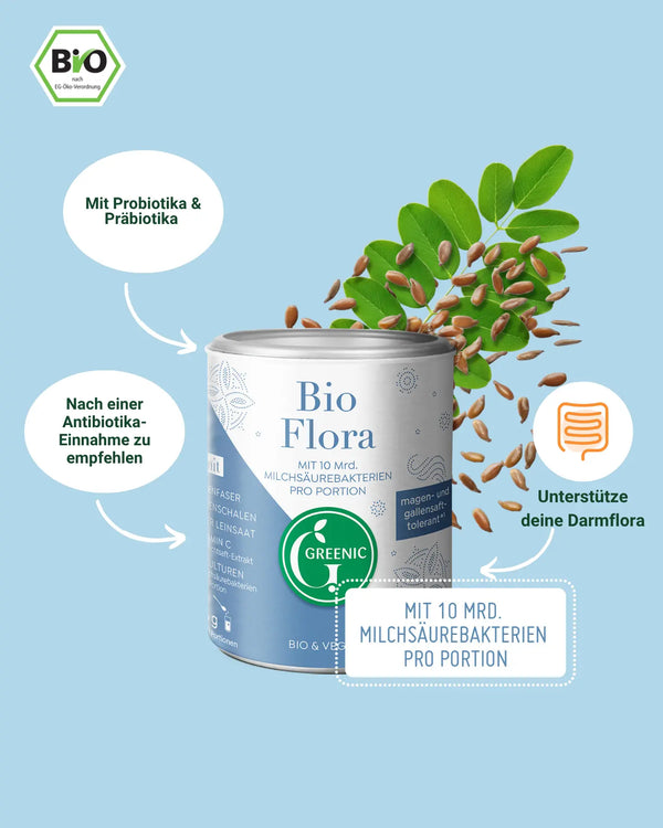 Bio Flora, mit Präbiotika & Probiotika, 126g