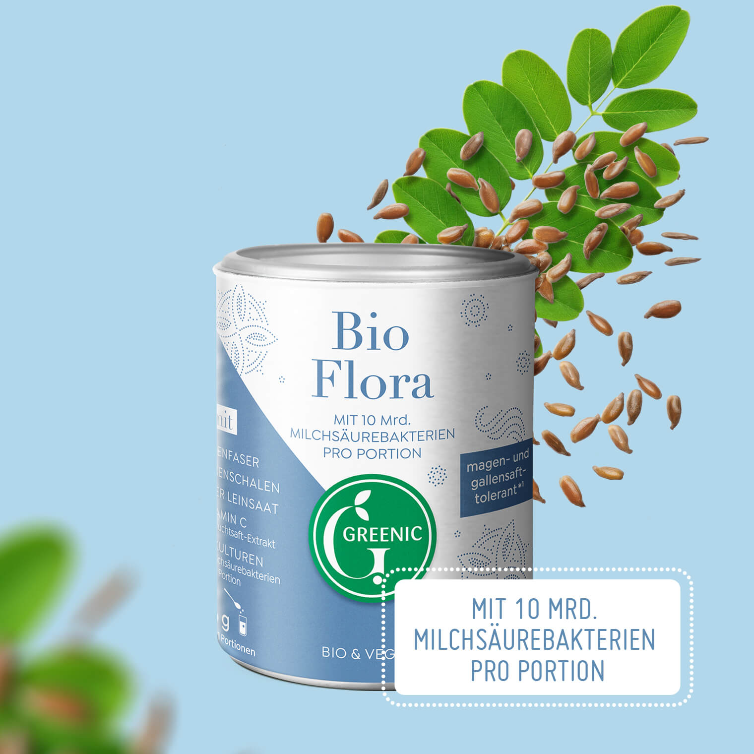 Bio Flora, mit Präbiotika & Probiotika, 126g