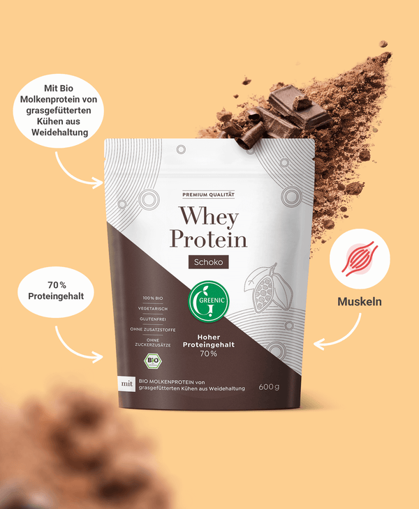 Whey Protein Schoko Pulver, Proteinmischung, 600g