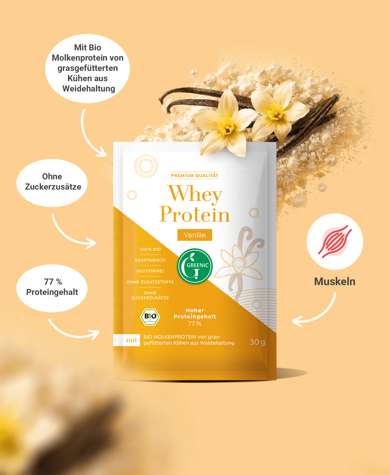 Bio Whey Protein Vanille 30g