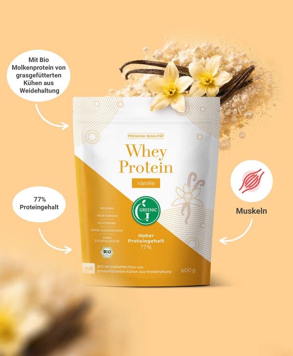 Whey Protein Vanille Pulver, Proteinmischung, 600g