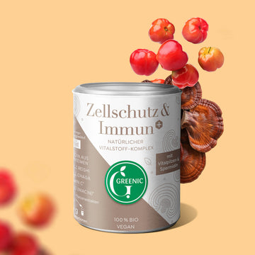 Zellschutz & Immun+, Bio Pulver mit Spermidin & Reishi 120g