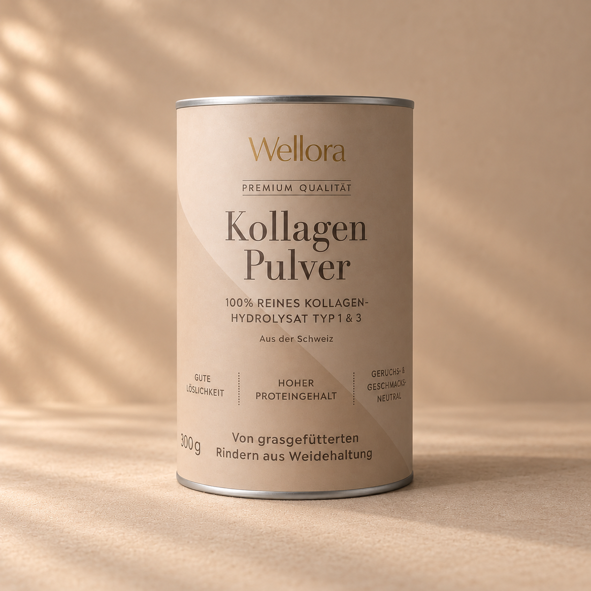 Wellora, Kollagen Pulver, 300g