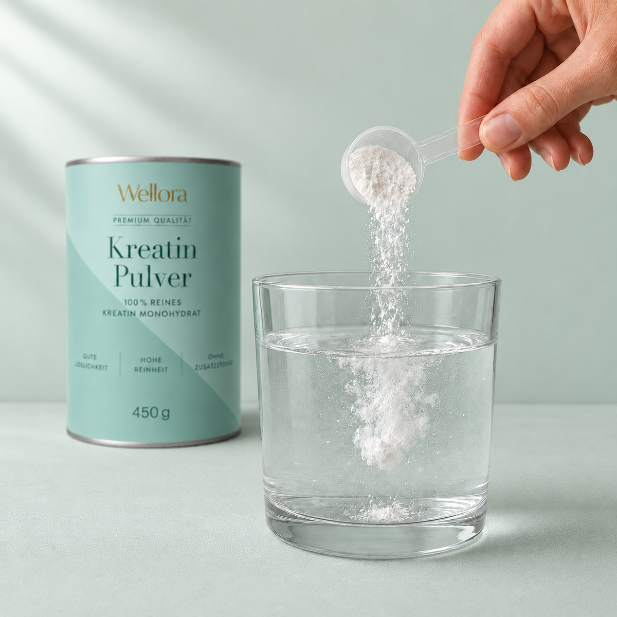 Wellora, Kreatin Pulver, 450g