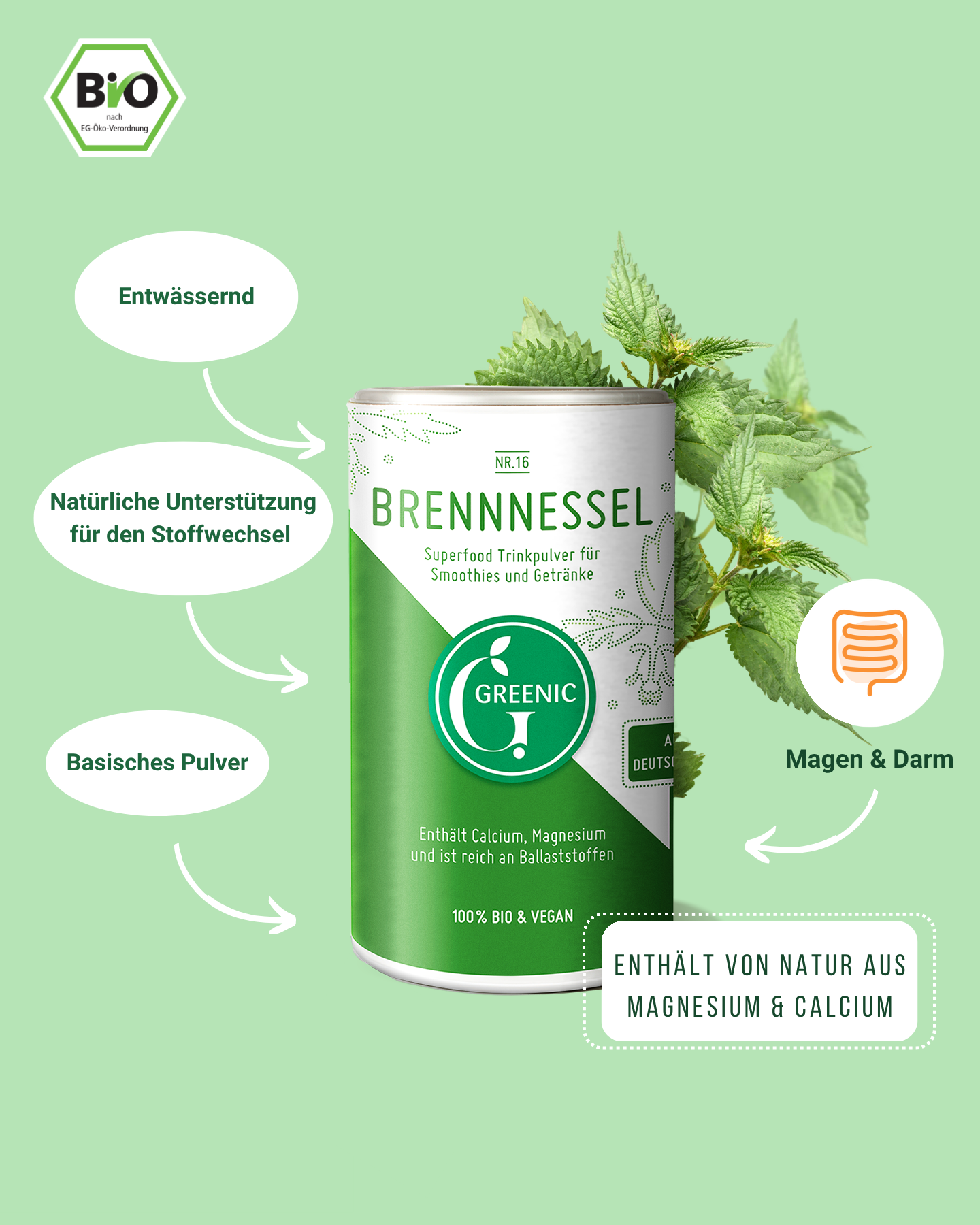 Bio Brennnessel Pulver 100g