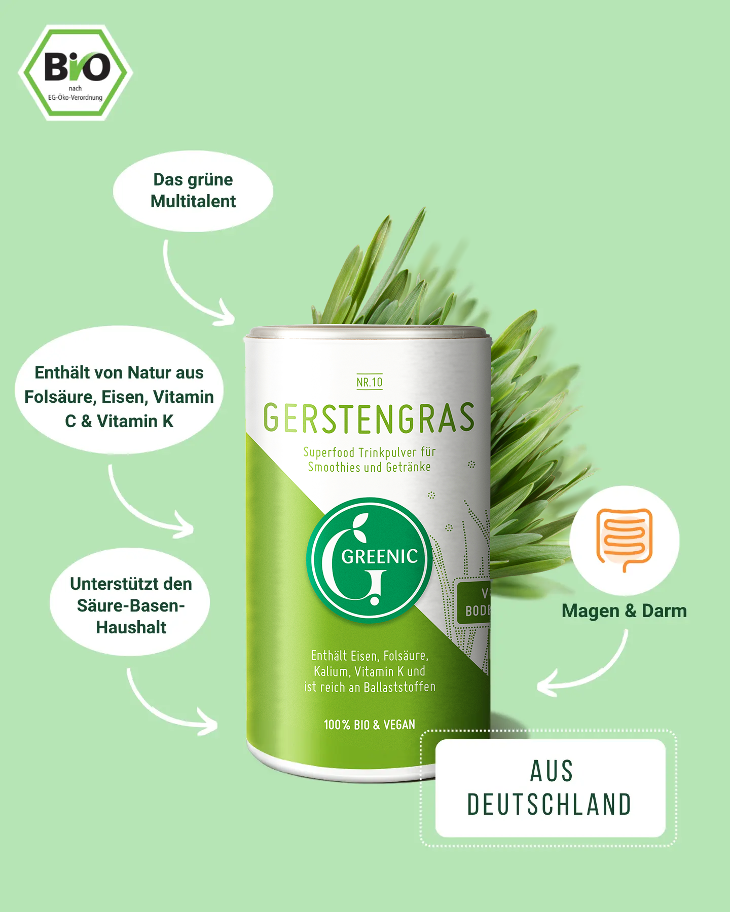 Bio Gerstengras Pulver 150g