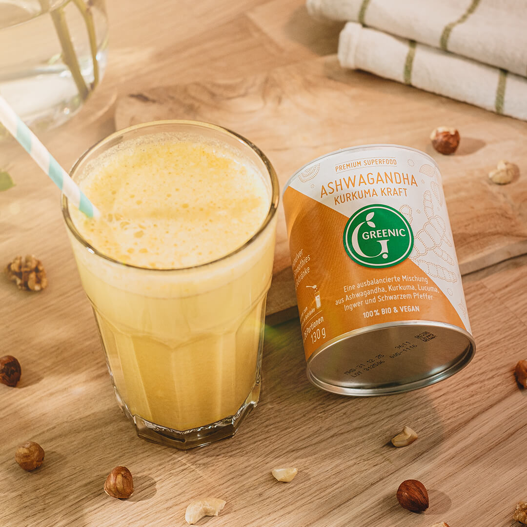 Bio Ashwagandha Kurkuma, Golden Milk Pulver 130g