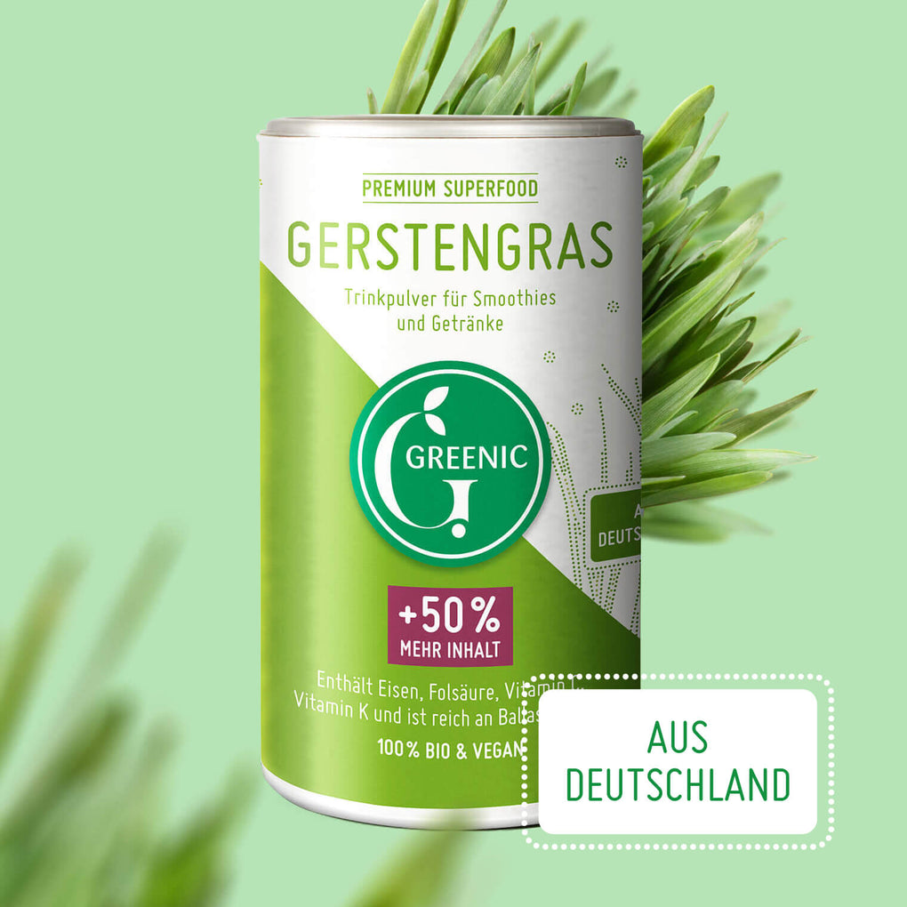 Gerstengras Pulver aus Deutschland 150 g
