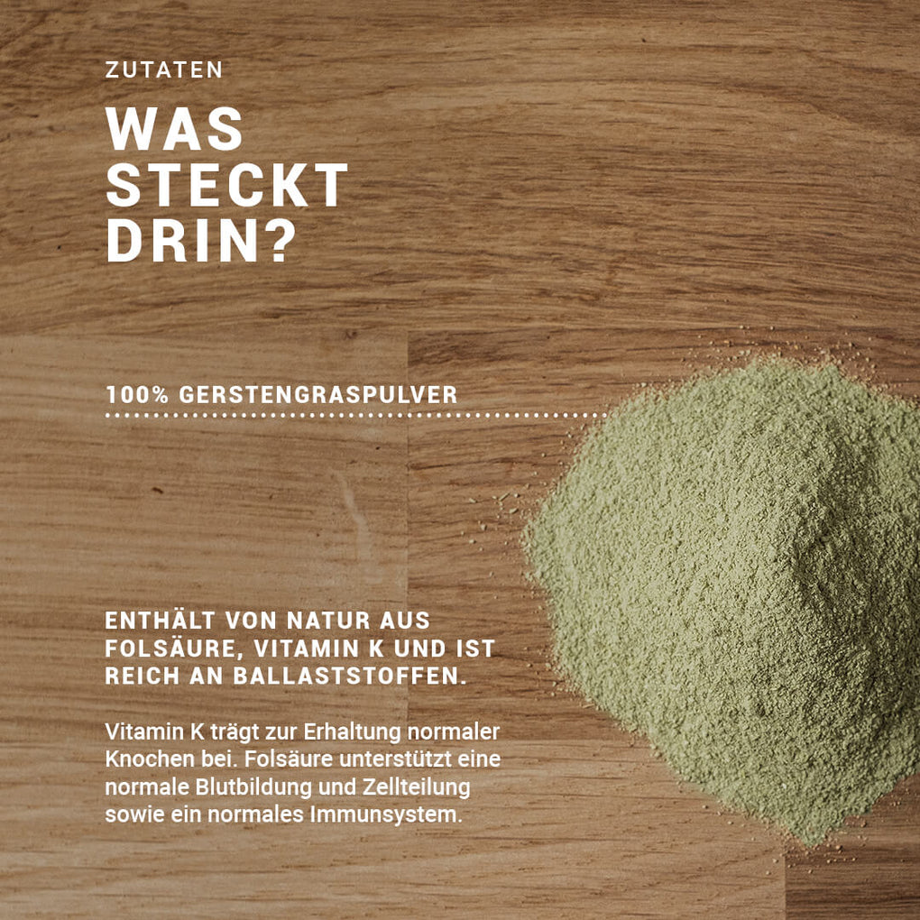 Gerstengras Pulver aus Deutschland 150 g